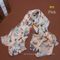 Hot Women Summer Winter Scarf Fashion Style Silk feel Scarf Polka Velvet Chiffon Scarf Bohemia Butterfly Scarf